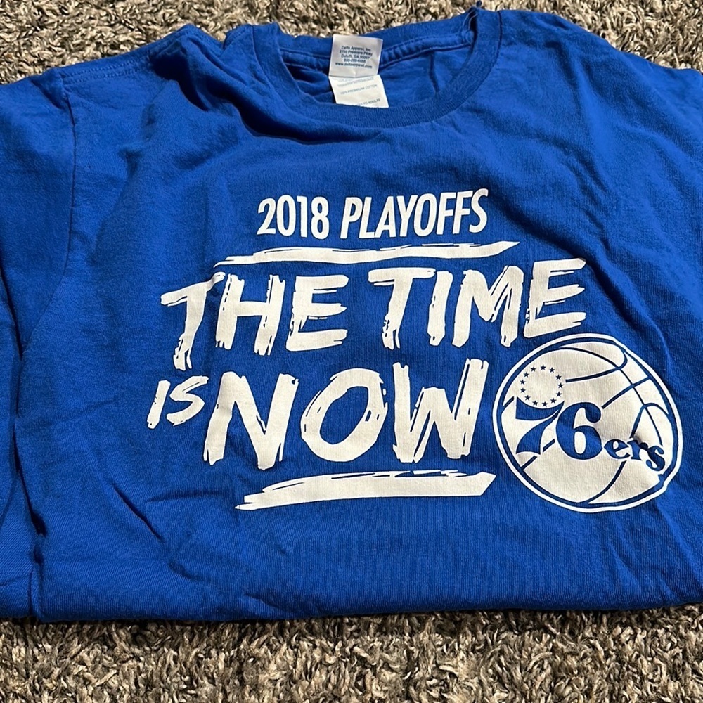Sixers shirt sleeve shirt 2018 playoffs